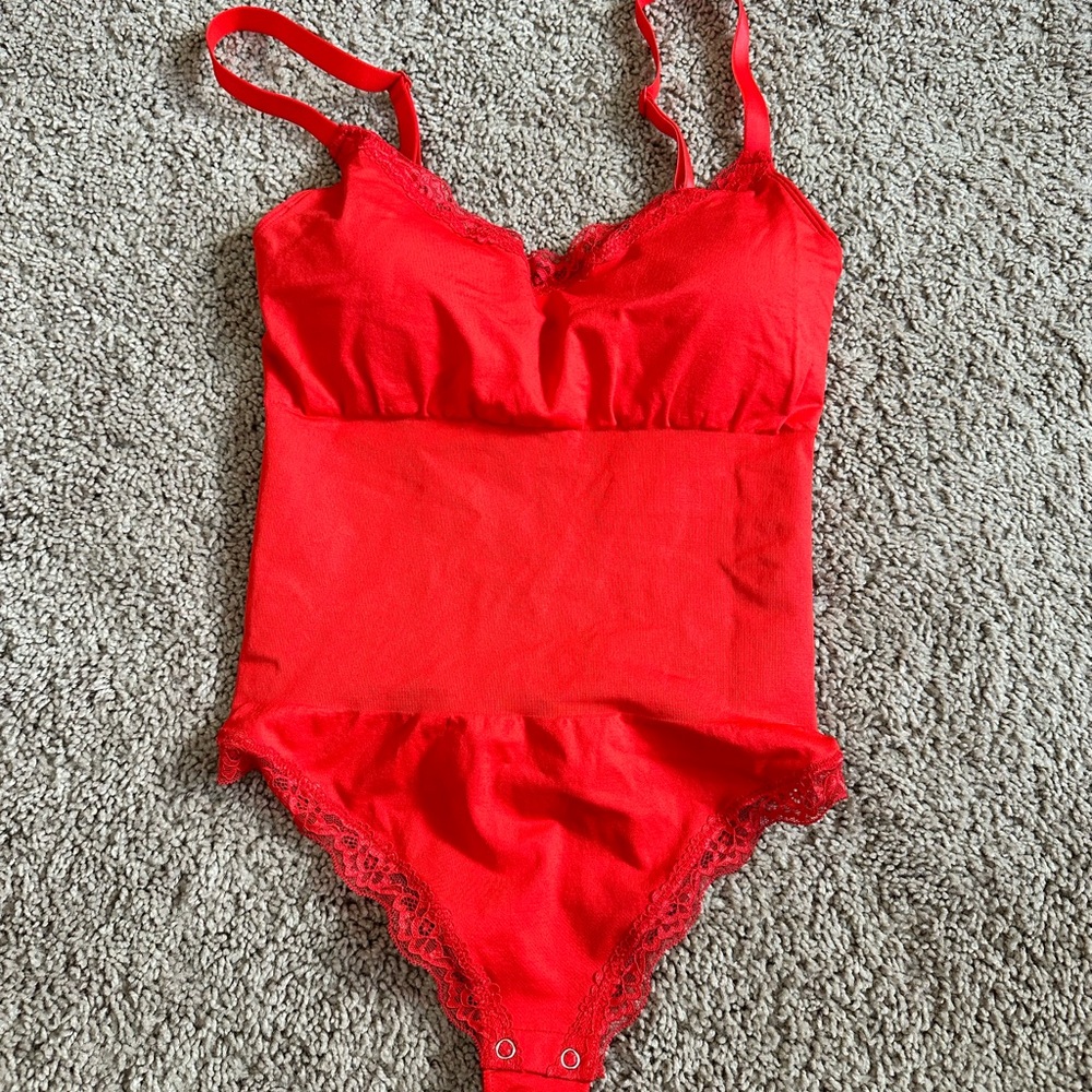 NWOT Red shapewear bodysuit